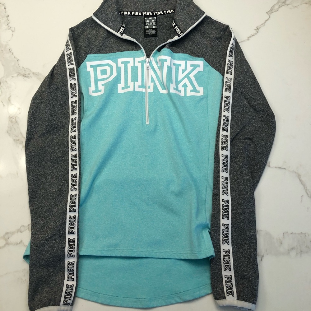 PINK ultimate half-zip jacket✨